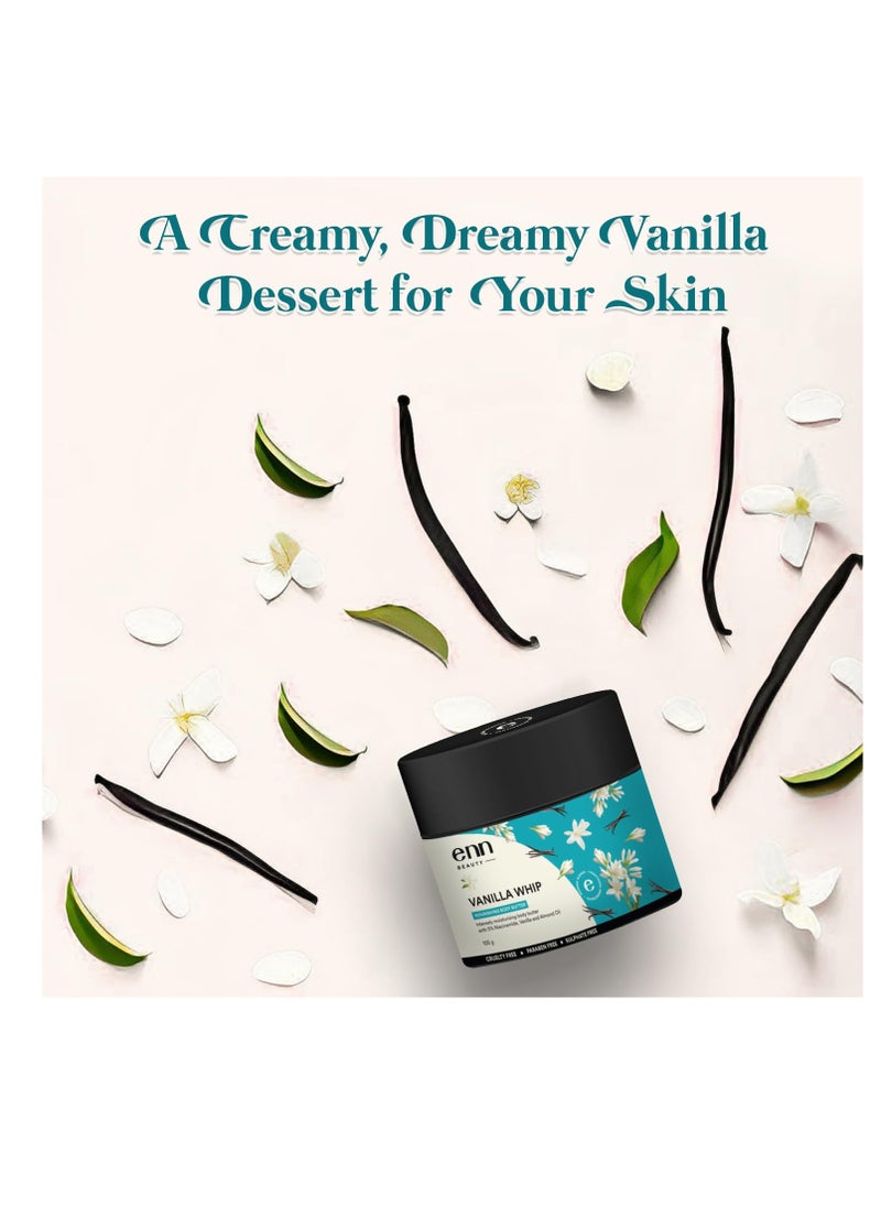 Enn Beauty Vanilla Whip Nourishing Body Butter  48 Hrs Moisturization and Restore Skin Barrier With Vanilla Extract  5% Niacinamide and Almond Oil For Soft and Supple Skin Reduce Fine lines