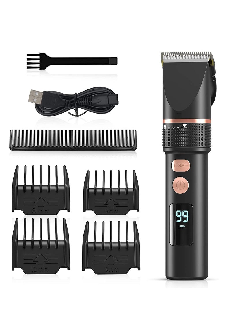 Hair Clippers Trimmer Kit  The Hair Clippers LCD Trimmer for Men Clippers for Hair Cutting Home Hair Cut Kit Cordless Barber Grooming Sets - Image 1