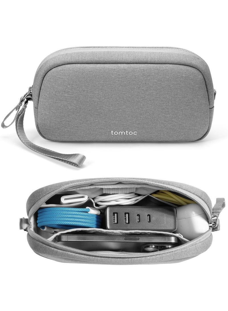 Tomtoc حقيبة تنظيم إلكترونية صديقة للبيئة Light-T12 سعة 1 لتر – حقيبة سفر مدمجة لتقنية الكابلات، الشواحن، بنك الطاقة، الملحقات – حقيبة مقاومة للماء، تصميم خفيف الوزن - Image 1