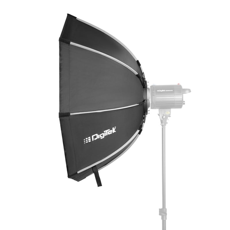 Digitek ® (DSB 120) Professional 120cm Octagonal Softbox, High-Density Reflective Nylon, 400g Lightweight, Foldable Design, Included Diffuser/Carry Bag, Universally Compatible with All Flash Speedlites - Image 1
