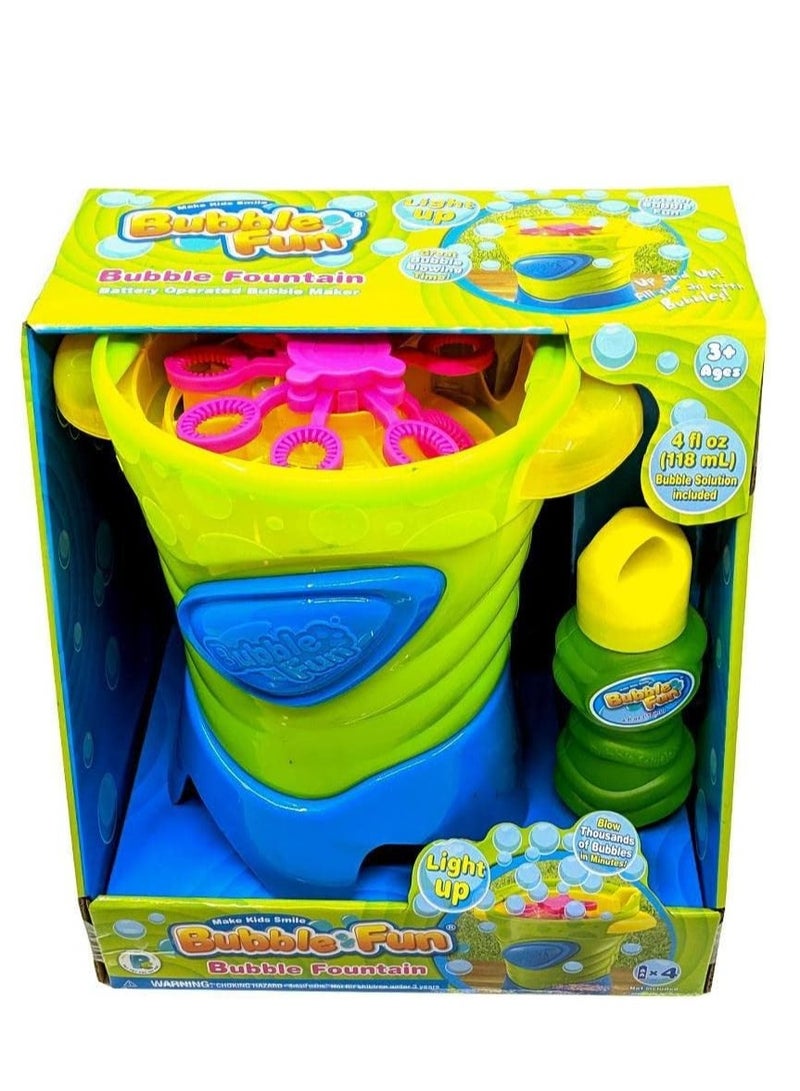 Power Joy نافورة فقاعات المرح PJ باور جوي تضيء مع محلول فقاعات 4 أونص، تعمل بالبطارية - Image 2