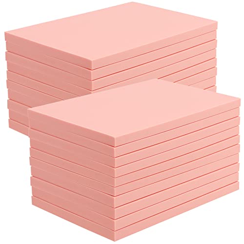MOUYAT 20 Pack 4 x 6 Inch Pink Rubber Carving Blocks, Rubber Linoleum Block Stamp for Printmaking, Soft Rubber Crafts, DIY Craft Project - Image 1