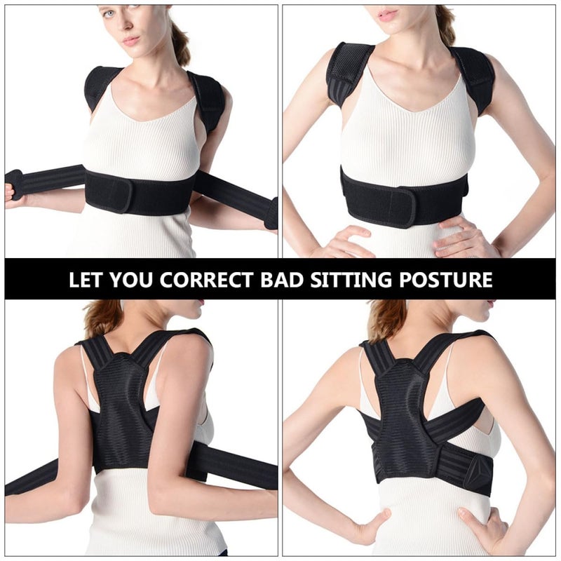Adjustable Posture Corrector Back Brace Strap for Hunchback Correction, Breathable Back Posture Belt for Men Women Teens, Support for Spine and Shoulder Relief - Image 3