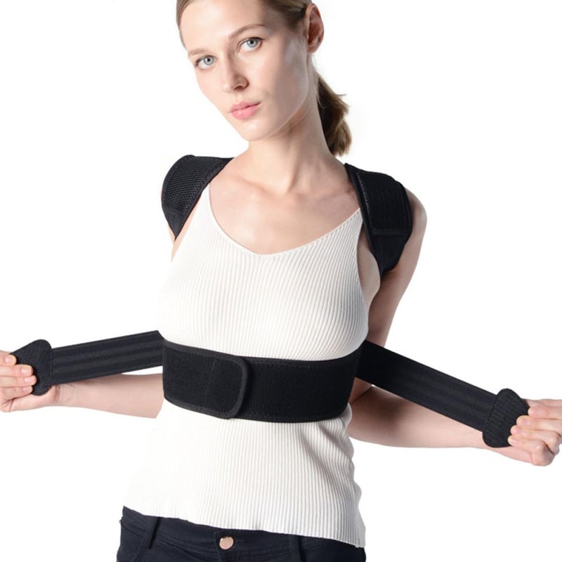 Adjustable Posture Corrector Back Brace Strap for Hunchback Correction, Breathable Back Posture Belt for Men Women Teens, Support for Spine and Shoulder Relief - Image 4