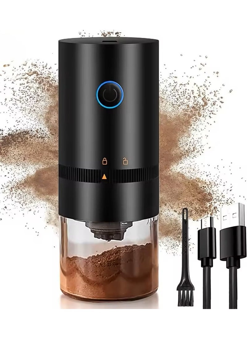 بريمو بلس - مطحنة قهوة كهربائية محمولة قابلة للشحن أسود USB C - Image 1
