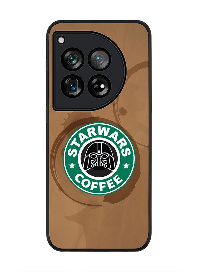 Stylizedd Rugged Black edge case for OnePlus 12R / OnePlus Ace 3 5G, Slim fit Soft Case Flexible Rubber Edges Anti Drop TPU Gel Thin Cover -  Starwars Coffee  - Image 1