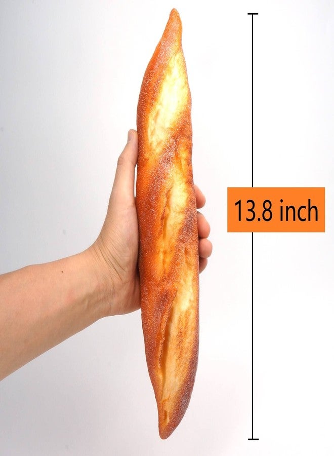 GiftYou Fake Baguette and Realistic French Bread Loaf - Artificial Cake Dessert Decor and Faux Pastries Food Replica for Kitchen and Bakery Display (Baguette) - Image 2