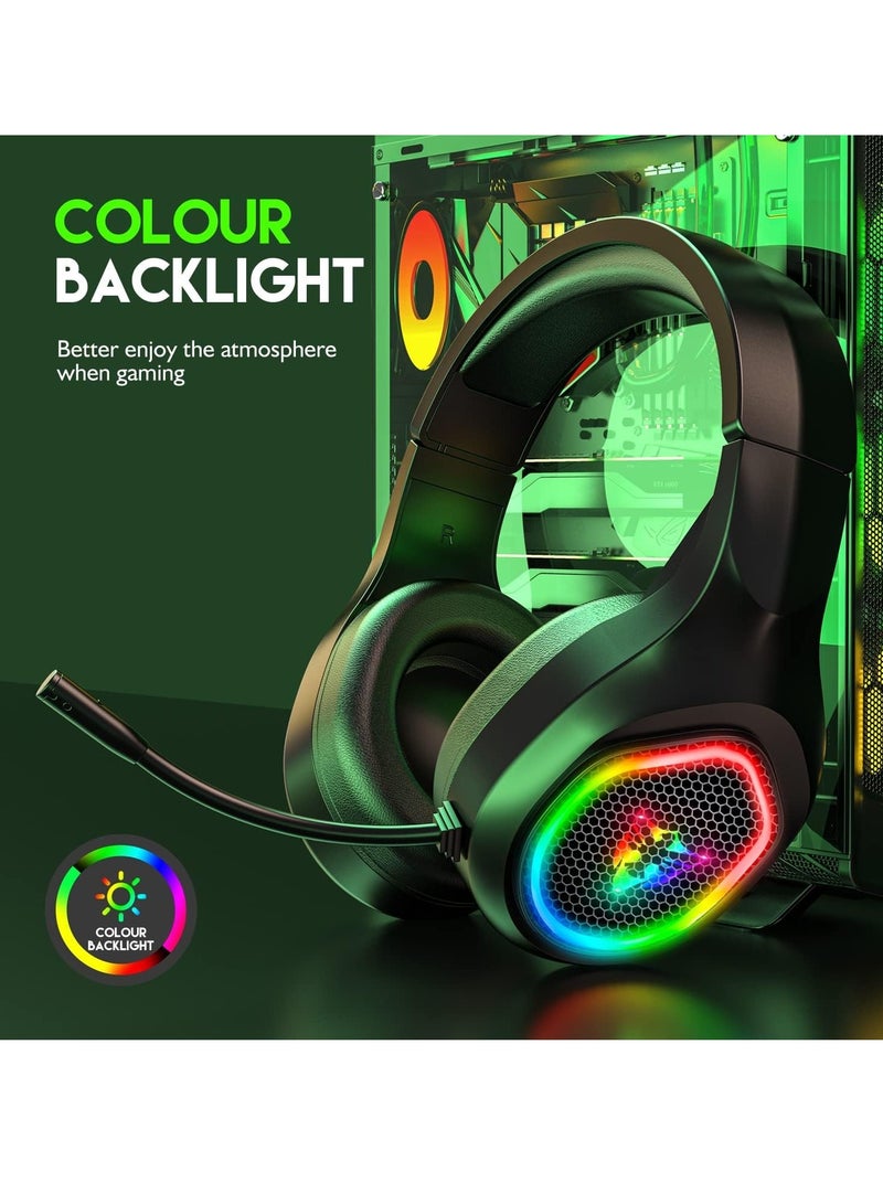 RGB سماعة ألعاب سلكية بتقنية الصوت المحيطي 3D مع ميكروفون – G503 سماعات ألعاب سلكية للكمبيوتر، Xbox، PS4، وأكثر - Image 2