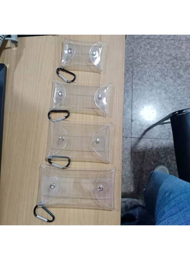Transparent Key Coin Purse Bubble Matt Blind Box Storage Bag PVC Sun Baby Slip Baby Small Hanging Bag Can Be Set LOG-Color:Transparent-Size:8*13cm  - Image 4