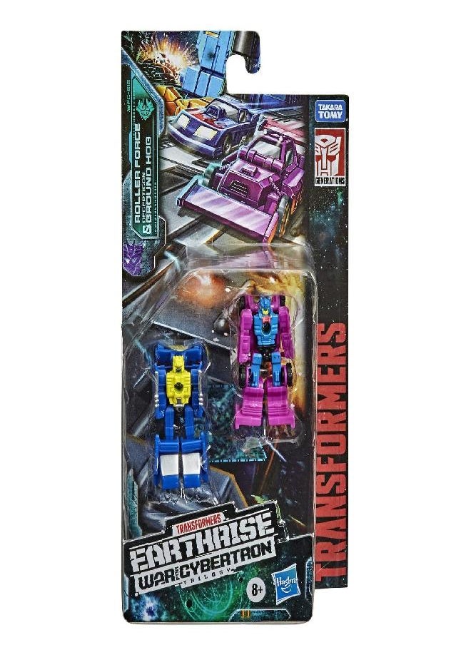 TRANSFORMERS Transformers Toys Generations War for Cybertron: Earthrise Micromaster WFC-E15 Race Track Patrol 2-Pack - Kids Ages 8 and Up, 1.5-inch  - Image 4