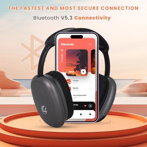 Lapcare Newly Launched EERS Bluetooth Wireless On-Ear Foldable Headphones, 30H Playtime, ENC, Premium Stereo Sound, 40 mm Dynamic Drivers with Deep Bass,Dual Connectivity- (Metallic Grey) - Image 4