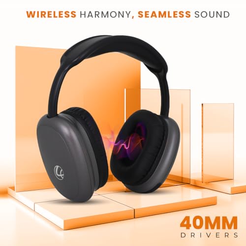 Lapcare Newly Launched EERS Bluetooth Wireless On-Ear Foldable Headphones, 30H Playtime, ENC, Premium Stereo Sound, 40 mm Dynamic Drivers with Deep Bass,Dual Connectivity- (Metallic Grey) - Image 3