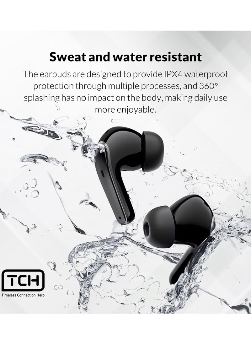TCH - Wireless Earbuds Noise Cancellation  ENC" Bluetooth 5.3, "Stereo" Sound earbud, IPX4 Water Resistance, Voice Assistant, 13mm Earphones, "AI-Enhanced Calls, 2 Mics, 8-Hour Battery - Image 1