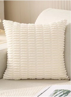 Kutis 4-Piece Decorative Cushion Cover Pillow Cases Corduroy Multicolor 45x45 Centimeter  - Image 3