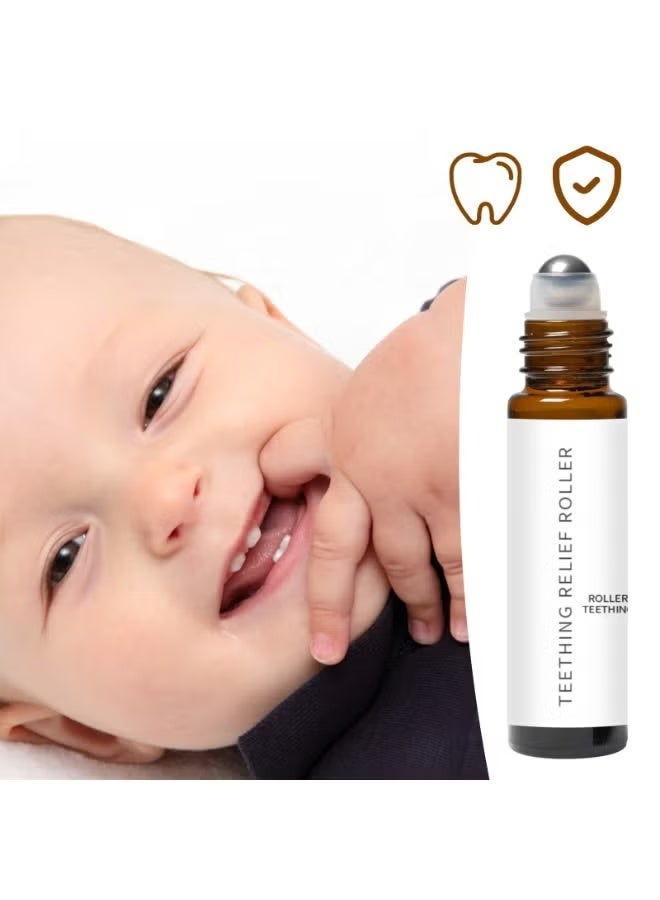 ROLLER Relieve Teething Pain Baby Teeth Relief Roller Essential Oil 10ML - Image 4
