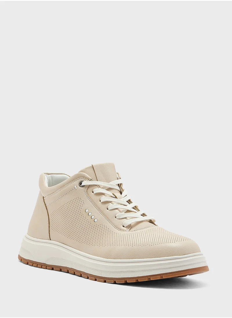 Robert Wood Elevated Outsole Casual High Top Sneakers