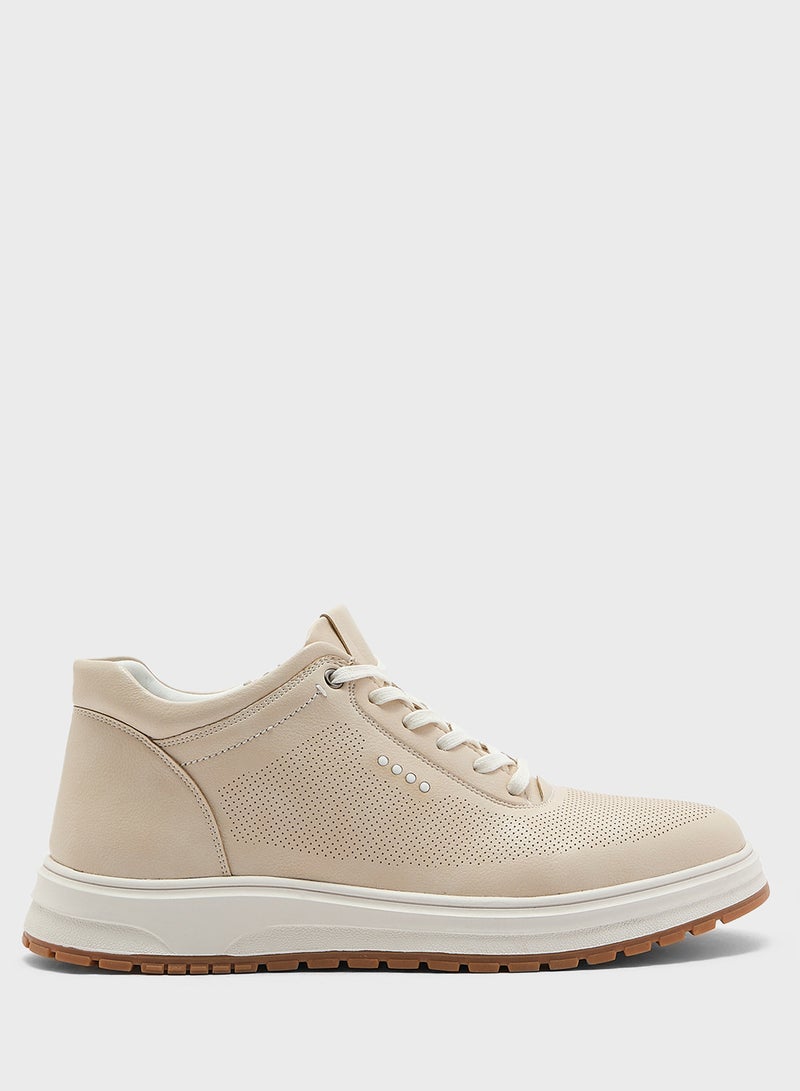 Robert Wood Elevated Outsole Casual High Top Sneakers  - Image 1
