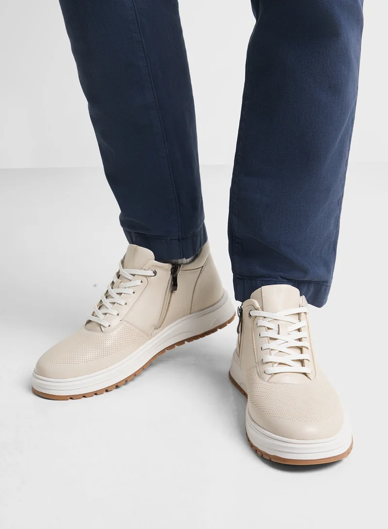 Robert Wood Elevated Outsole Casual High Top Sneakers