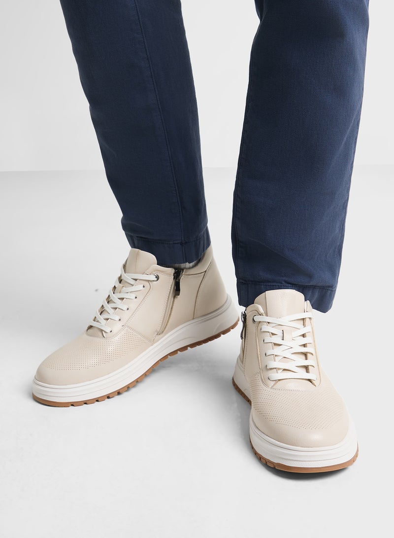Robert Wood Elevated Outsole Casual High Top Sneakers  - Image 5