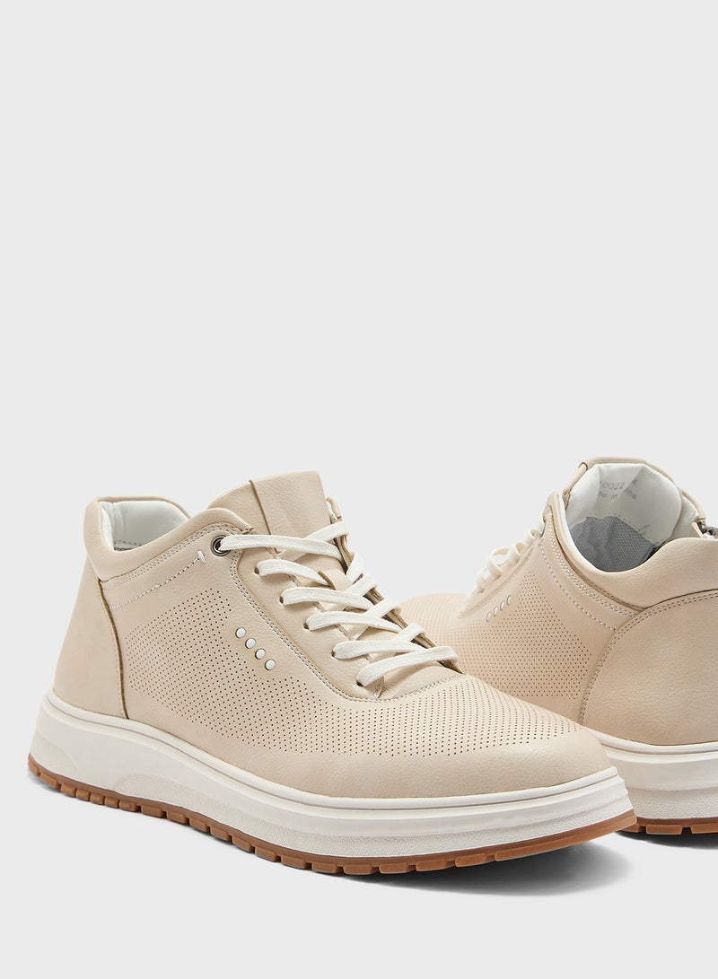 Robert Wood Elevated Outsole Casual High Top Sneakers  - Image 4