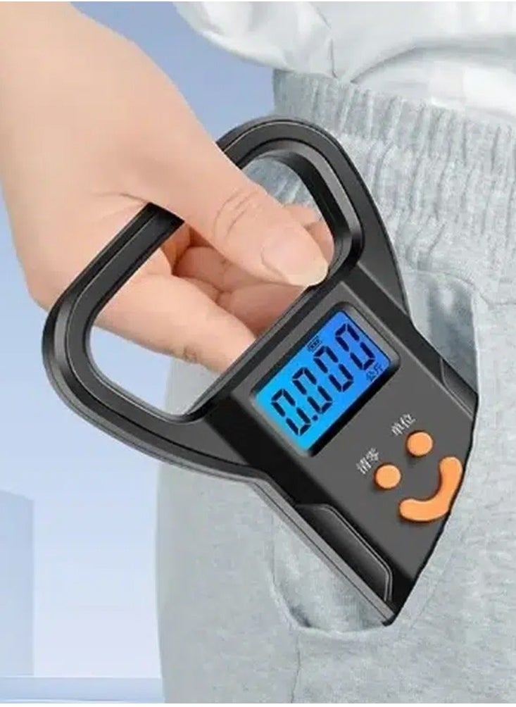 Generic Mini Hanging Scale Household Electronic Scale Cartoon smiley Face , Portable Luggage Scale , 30kg Weight Capacity, with Digital LCD Display and 3 Button for Simple Control, Lightweight Design for Measuring Baggage Weight Before Travel Suitable for Air Travel and Flights  - Image 2