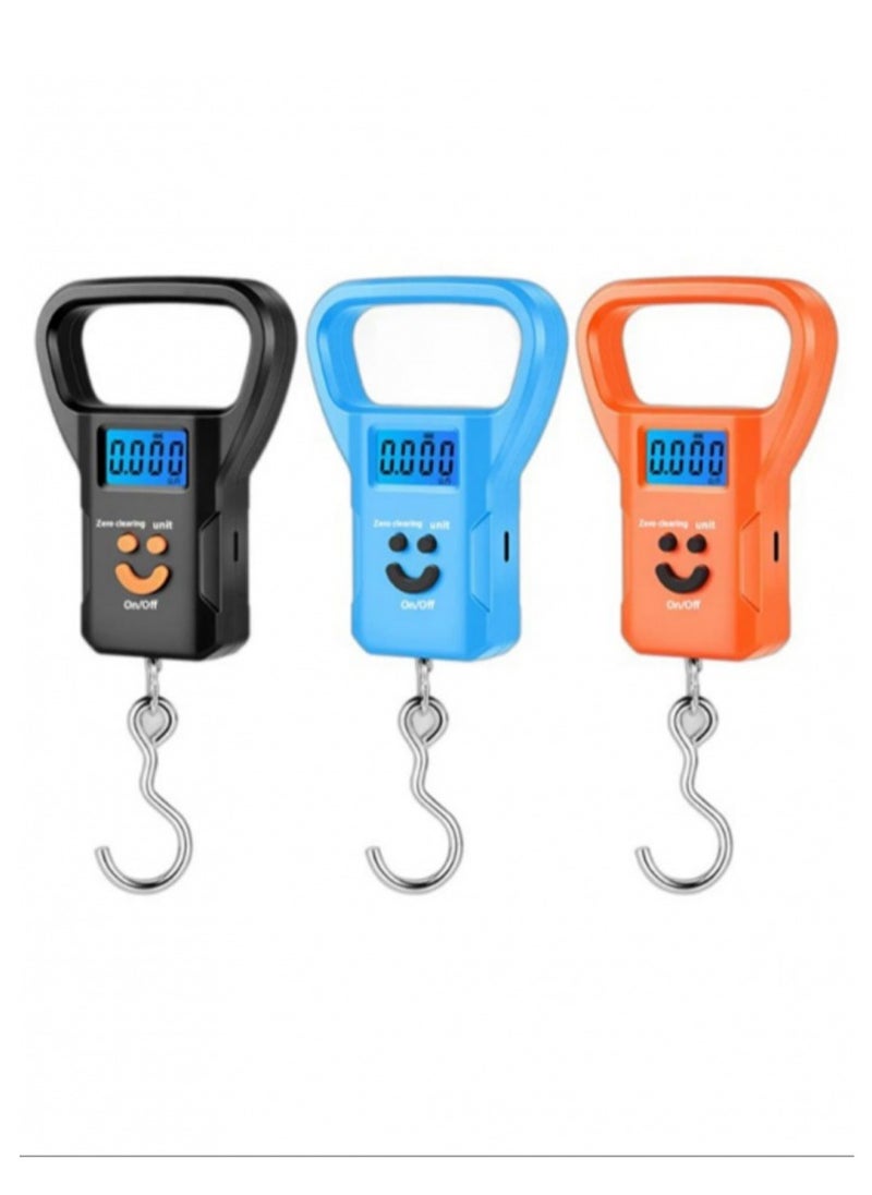 Generic Mini Hanging Scale Household Electronic Scale Cartoon smiley Face , Portable Luggage Scale , 30kg Weight Capacity, with Digital LCD Display and 3 Button for Simple Control, Lightweight Design for Measuring Baggage Weight Before Travel Suitable for Air Travel and Flights  - Image 4