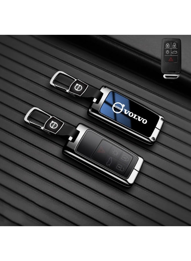 Volvo غطاء حماية مفتاح السيارة الراقية مناسبة لفولفو V60 ، S60L القديمة ، XC90 ، S80 ، V40 ، غطاء قشرة مفتاح السيارة الشخصية - Image 1