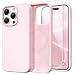GONEZ Magnetic for iPhone 15 Pro Case Compatible with MagSafe AntiScratch Microfiber Lining Screen Protector Shockproof Slim Phone Silicone Cover 61 inch Chalk Pink - Image 2