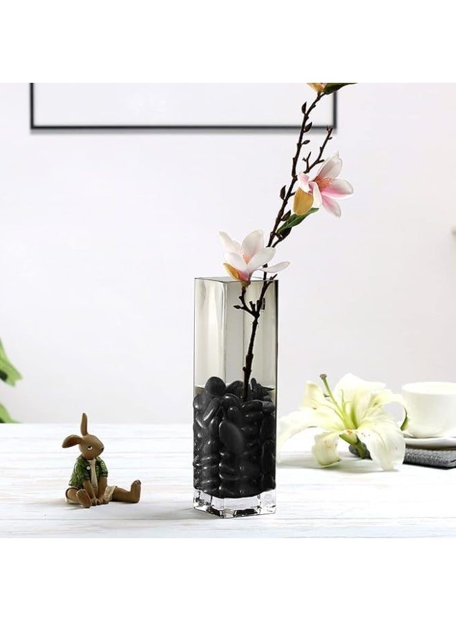 Black Decorative Medium Size Stones Smooth & Polished Pebbles for Aquarium Garden Landscaping Plants and Home Interior & Exterior Decoration Durable Rocks Gravel for Decor (Medium - 1kg) - Image 3