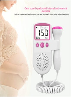 Generic Doppler Fetal Rate Monitor Baby Fetal Sound Heart Detector Lcd Display（pink ）  - Image 2