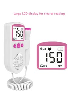 Generic Doppler Fetal Rate Monitor Baby Fetal Sound Heart Detector Lcd Display（pink ）  - Image 1