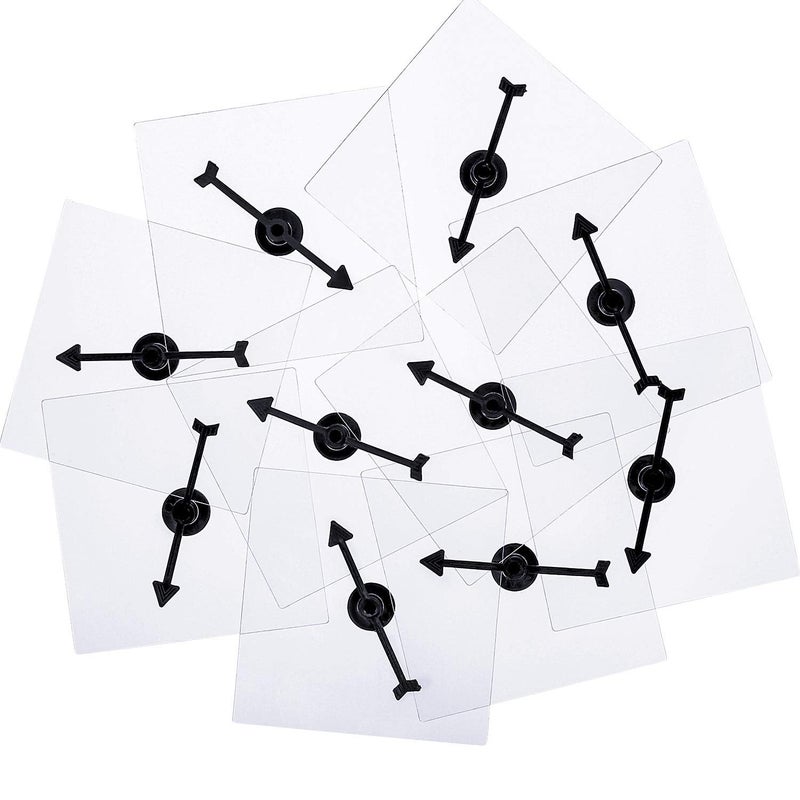 Wovnet 30 Pack Transparent Spinners for Classroom Clear Spinners Dry Erase Math Game with Rotating Arrow - Image 3
