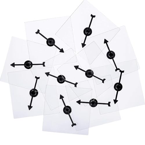 Wovnet 30 Pack Transparent Spinners for Classroom Clear Spinners Dry Erase Math Game with Rotating Arrow - Image 1