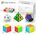 Vdealen Speed Cube Set 7 Pack Puzzle Cube Bundle Fidget Ball 2x2 3x3 4x4 Pyramid Dodecahedron Rainbow Snake Magic Cube Smooth Cube Game Toys Gift for Kids Adults - Image 3