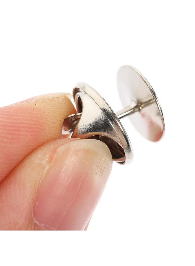 ألتنايس ULTNICE Tie Tack Butterfly Pin Replacement Clutch Back with blank Pins for Craft Making 50 Sets - Image 2