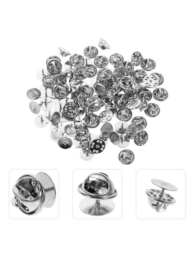ألتنايس ULTNICE Tie Tack Butterfly Pin Replacement Clutch Back with blank Pins for Craft Making 50 Sets - Image 5