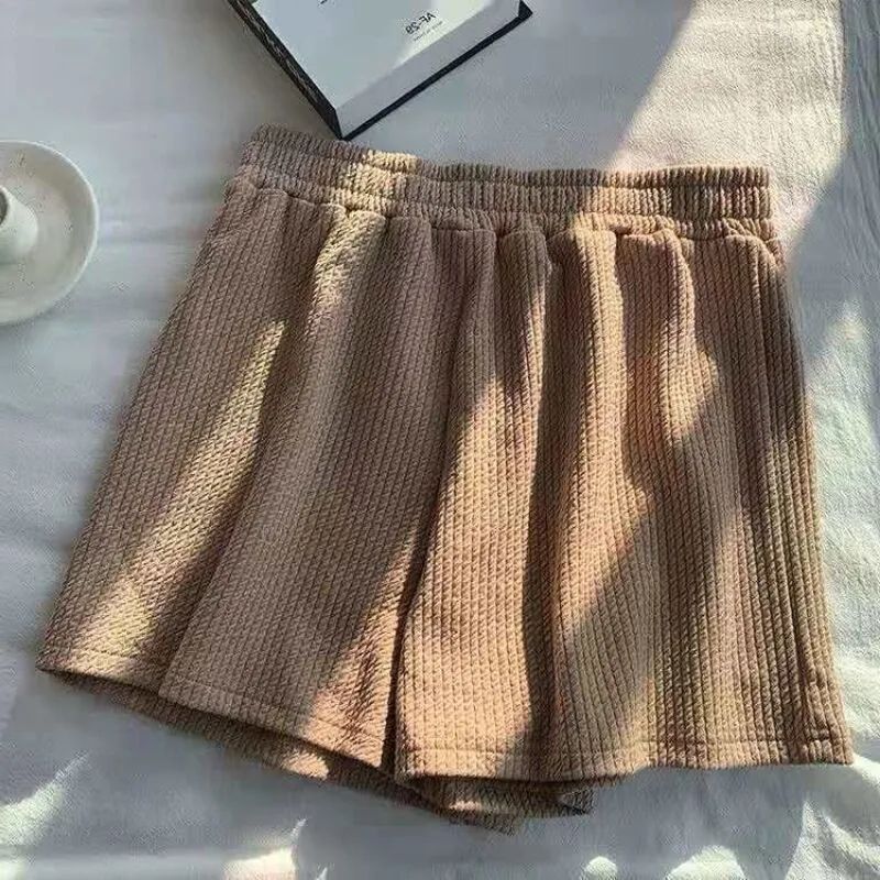 2024 Summer 3D Jacquard Womens Casual Set khaki Pants [Single Piece]] 