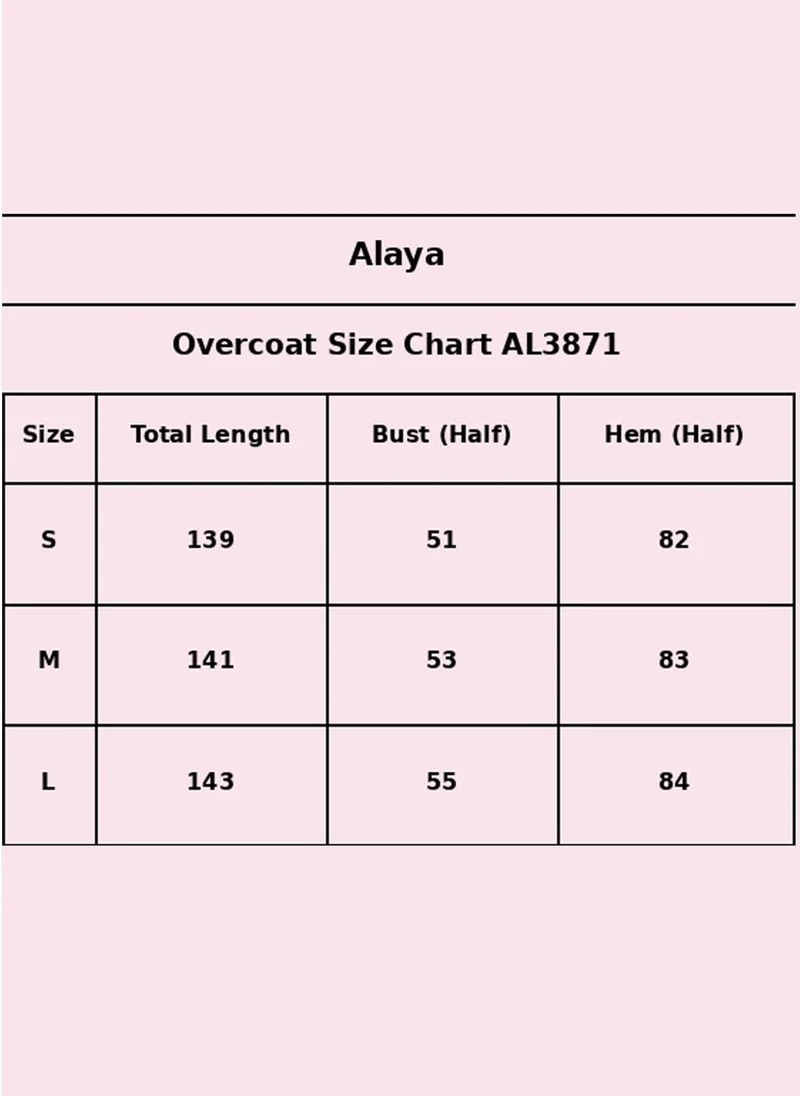 Alaya Black Women   Cotton Overcoat -AL3871 for Women | Best Price UAE