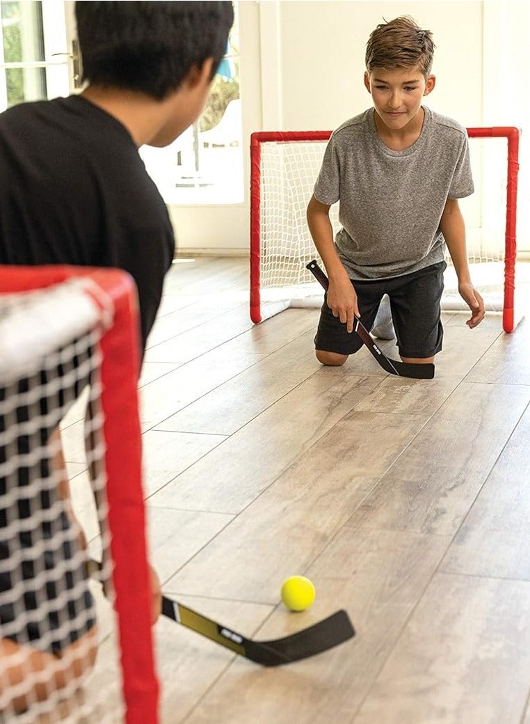 SKLZ Pro Mini Indoor Miniature Hockey Set, includes 2 Goals, 2 Sticks, and 1 Foam Ball - Image 2
