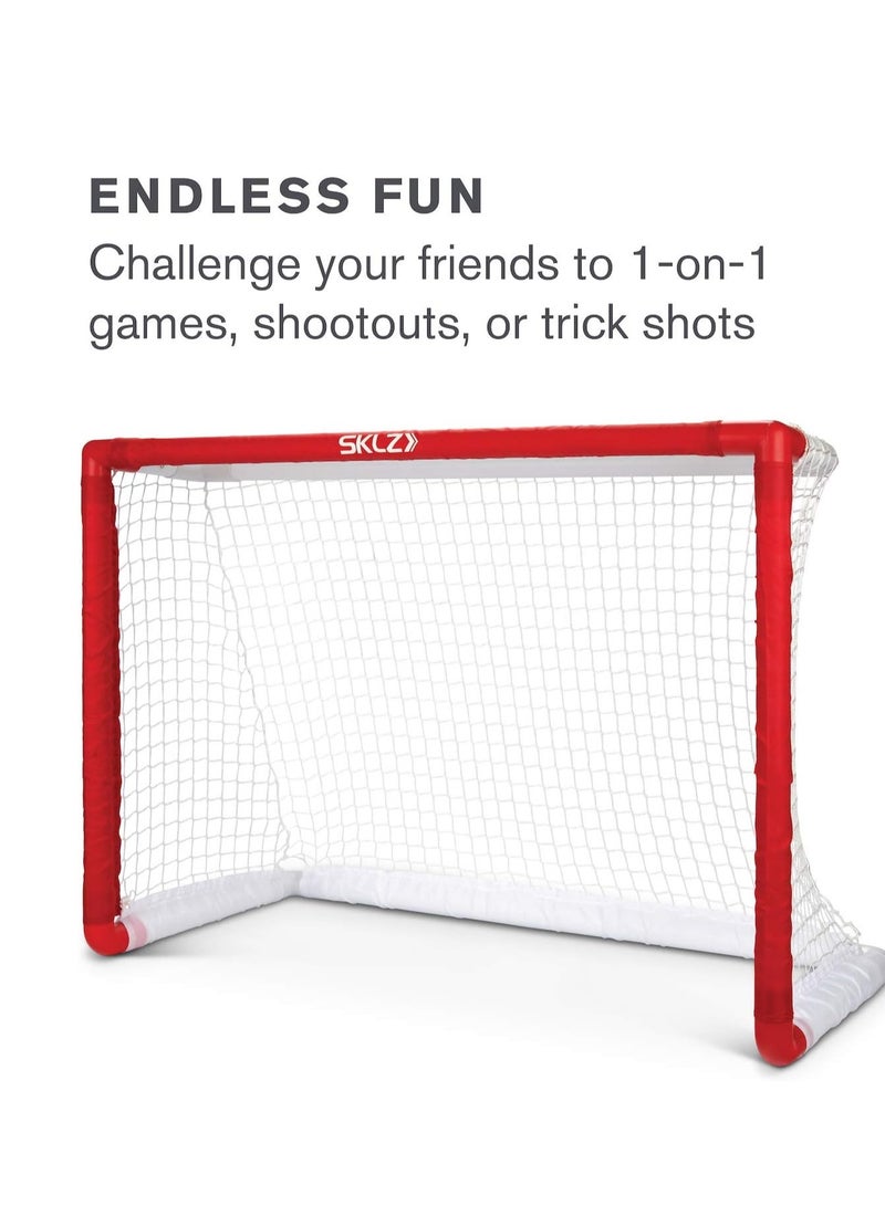 SKLZ Pro Mini Indoor Miniature Hockey Set, includes 2 Goals, 2 Sticks, and 1 Foam Ball - Image 5