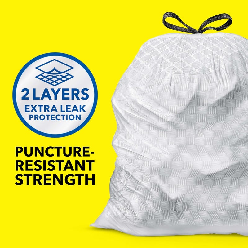 Glad ForceFlex Tall Kitchen Drawstring Trash Bags, 13 Gal, Gain Lavender, 80 Ct (Package May Vary) - Image 2