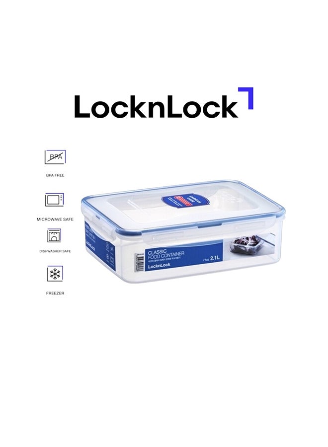 LocknLock Rectangular Food Storage Container 2.1L , Airtight Leakproof Lid, BPA-Free, Microwave, Freezer & Dishwasher Safe, Space-Saving Container for Meal Prep & Leftovers - Image 2