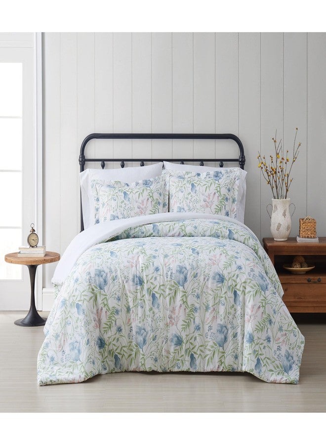 My World Cottage Classics Field Floral Multi Cotton 1-Piece Shower Curtain Shower Curtain, Floral Themed, for Men and Women, Oeko-TEX Certified Confidence - Image 3