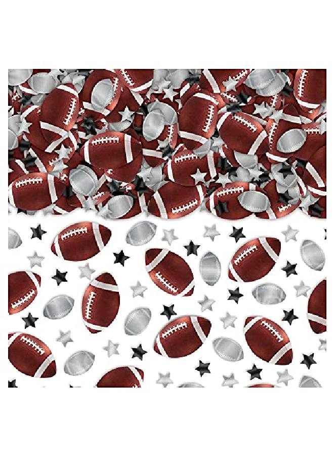 Amscan Stars And Football Foil Confetti - Image 1