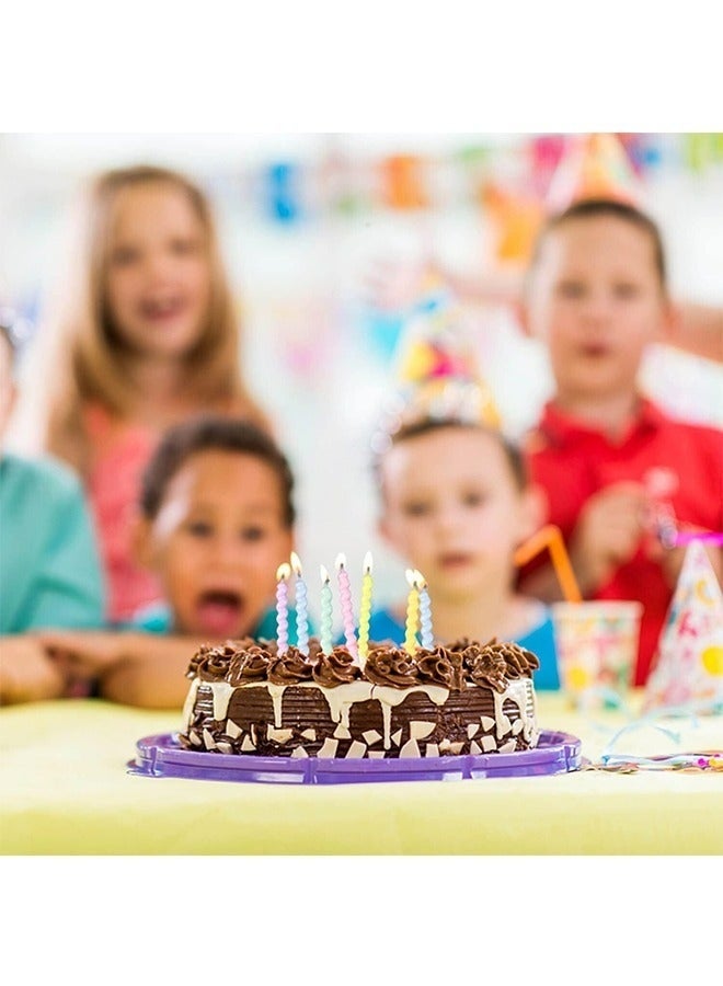 مجموعة من 12 شمعة عيد ميلاد حلزونية طويلة ملونة، لتزيين الكيك، إضاءة ساطعة، احتراق بطيء وآمن، مناسبة لأعياد الميلاد وحفلات الزفاف والاحتفالات السنوية للأطفال والكبار. - Image 5