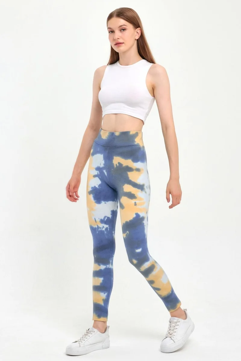 الكسندر جاردي Tie Dye Patterned High Waist Leggings (B20-1662 06)