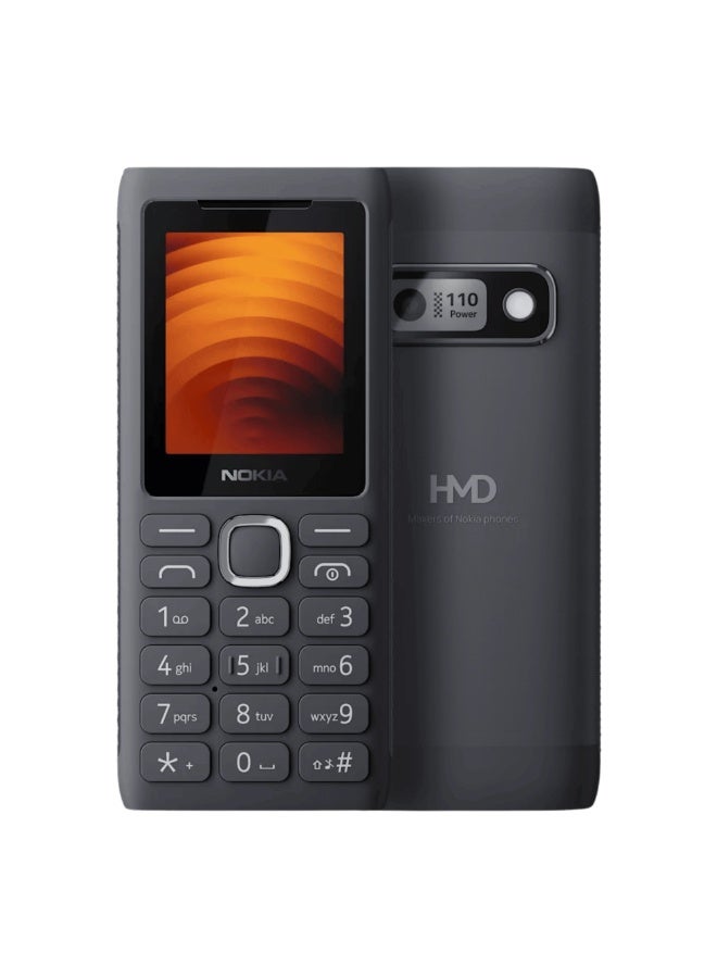 نوكيا Nokia 110 Power Y2026 Dual SIM 4 MB Ram 4 MB 2G - Grey - Image 1