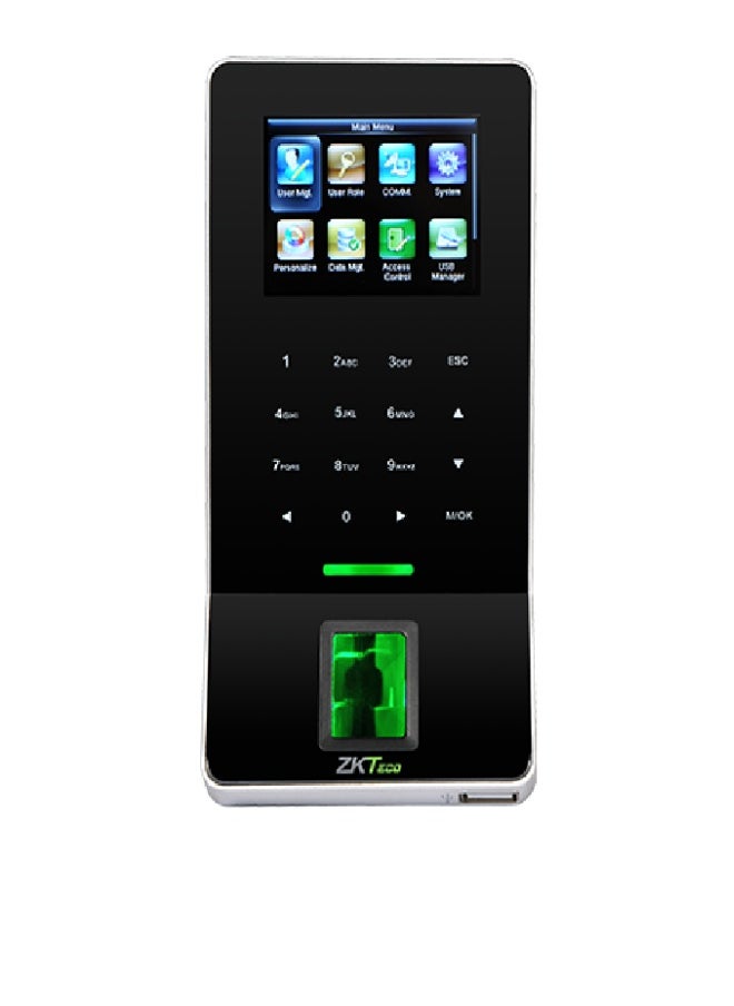 ZKTeco - ZKTeco F22 Biometric Access Control Terminal with Silk ID Fingerprint Sensor – 3000 Fingerprints / 30,000 Logs – WiFi, TCP/IP, RS485, USB Host - Image 1