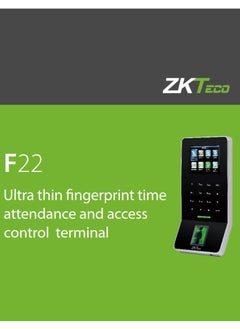 ZKTeco ZKTeco F22 Biometric Access Control Terminal with Silk ID Fingerprint Sensor – 3000 Fingerprints / 30,000 Logs – WiFi, TCP/IP, RS485, USB Host  - Image 5