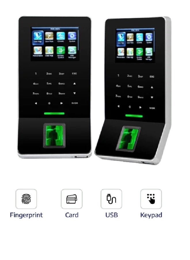 ZKTeco - ZKTeco F22 Biometric Access Control Terminal with Silk ID Fingerprint Sensor – 3000 Fingerprints / 30,000 Logs – WiFi, TCP/IP, RS485, USB Host - Image 1